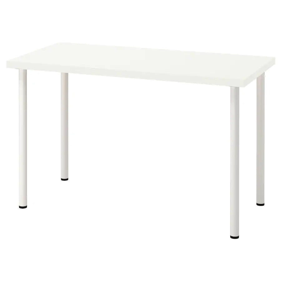 LAGKAPTEN / ADILS Desk, white120x60 cm