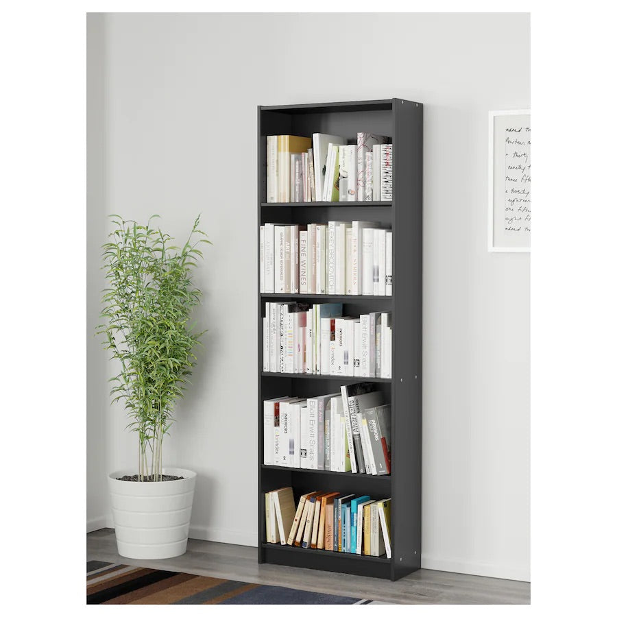 FINNBY Bookcase, black60x180 cm