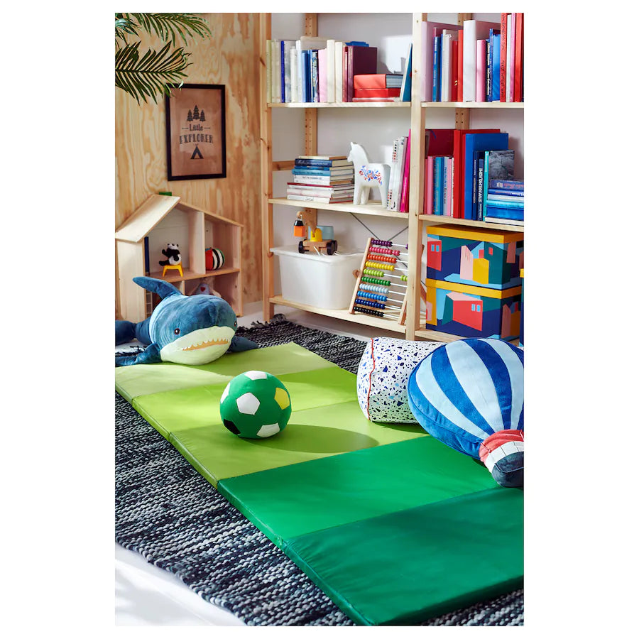 PLUFSIG Folding gym mat, green, 78x185 cm