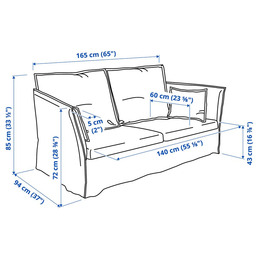 [pre-order] BACKSÄLEN 2-seat sofa