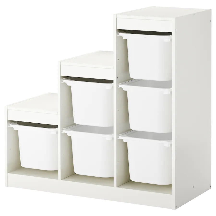 TROFAST Storage combination, white/white 99x44x95 cm