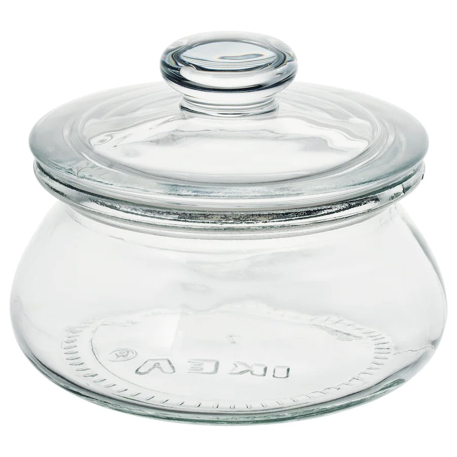 IKEA VARDAGEN Jar with lid, clear glass 0.3 l