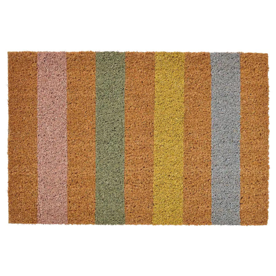 SÖLLESTED Door mat, indoor, natural/stripe40x60 cm