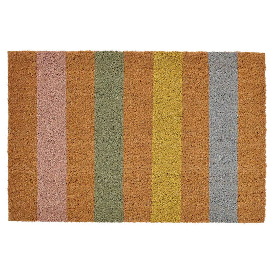 SÖLLESTED Door mat, indoor, natural/stripe40x60 cm