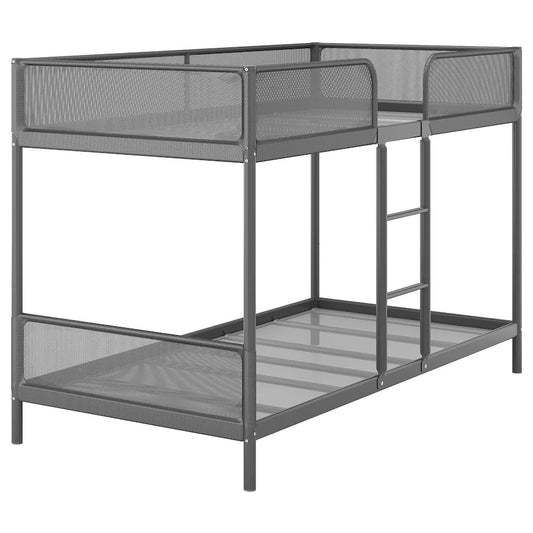 IKEA TUFFING Bunk bed frame, dark grey90x200 cm