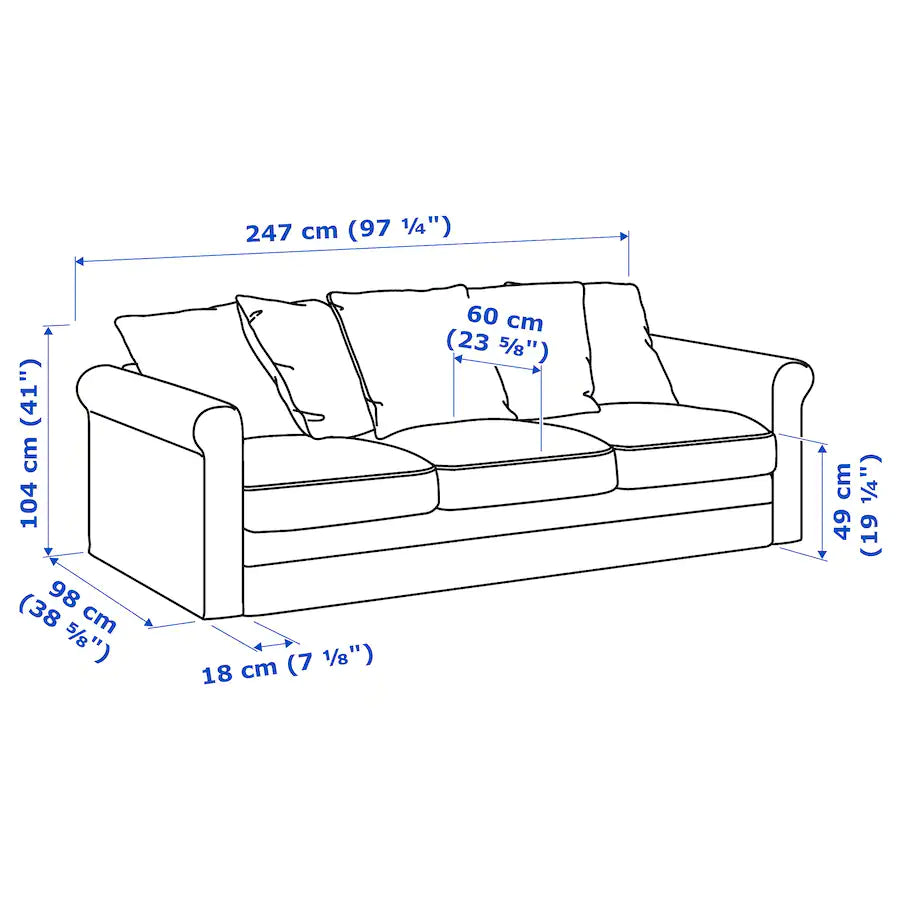 [pre-order] GRÖNLID 3-seat sofa