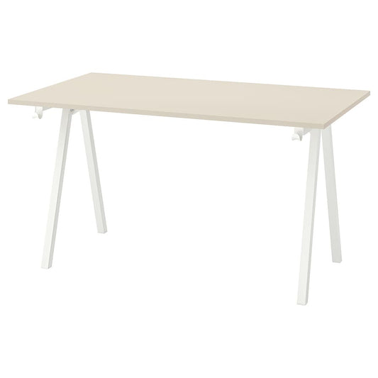 [pre-order] IKEA TROTTEN Desk, beige/white140x80 cm