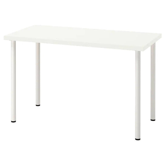 LAGKAPTEN / ADILS Desk, white140x60 cm
