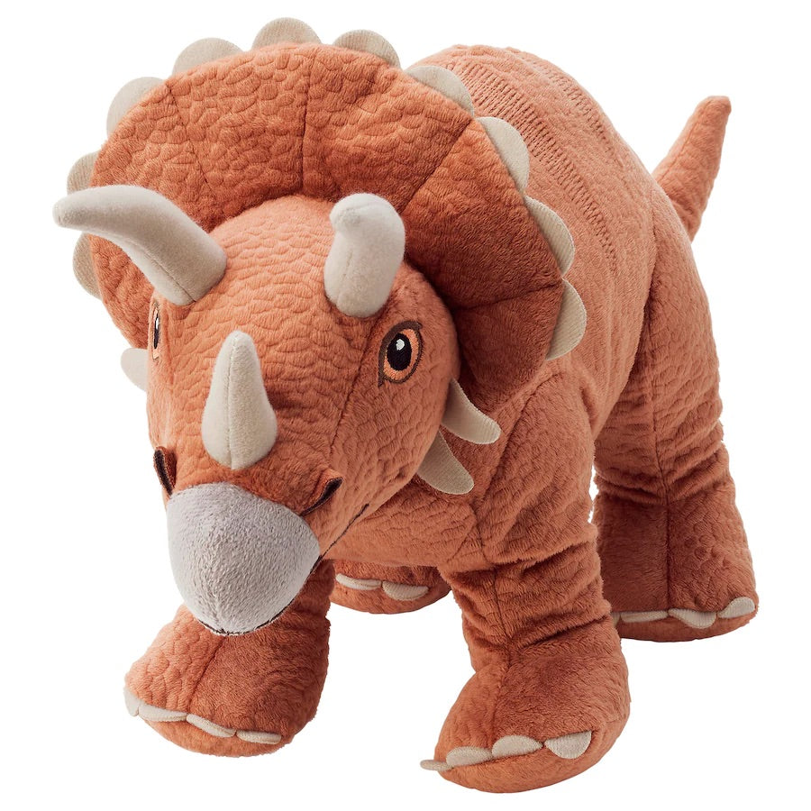 JÄTTELIK Soft toy, dinosaur/dinosaur/triceratops46 cm