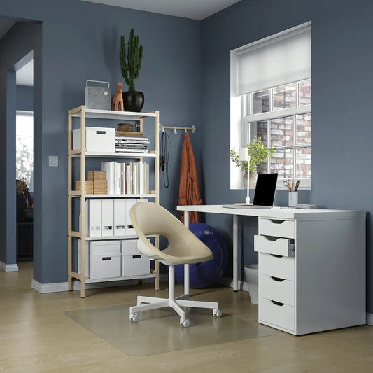 LAGKAPTEN / ALEX Desk, white140x60 cm