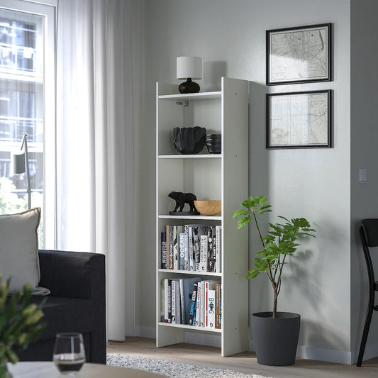 BAGGEBO Bookcase, white50x25x160 cm