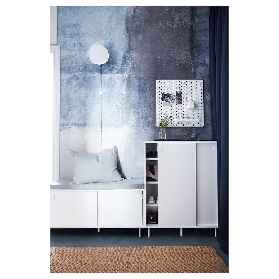 [pre-order] IKEA MACKAPÄR Bench with storage compartments, white, 100x51 cm