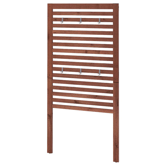 ÄPPLARÖ Wall panel, outdoor, brown stained80x158 cm