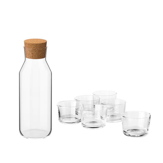 IKEA 365+ Carafe with stopper, 0.5 l/6 Glass, clear glass 18 cl